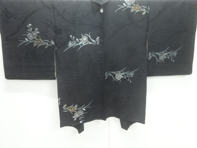 JAPANESE HAORI / WOVEN FLORAL PLANTS